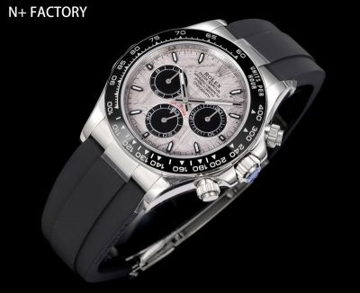 N Factory Rolex Daytona 40mm 7750/4310/4131 Movement 904L Steel Grey Face Watch